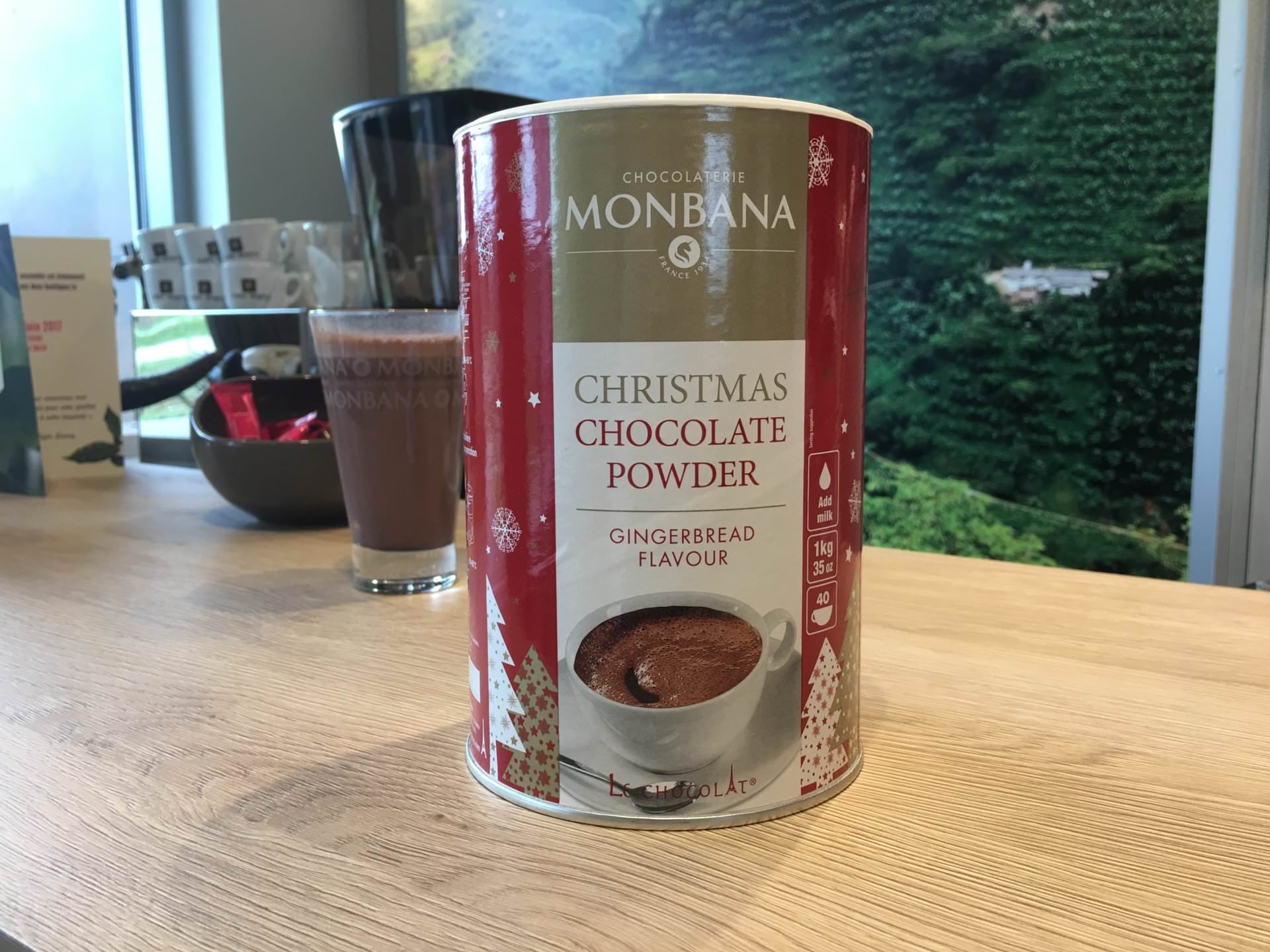 Chocolat en poudre aux épices de Noël en cadeau - Monbana Chocolatier
